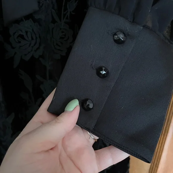 🖤 Dark Romance: NWT ModCloth x Anna Sui Velvet Dress – Size 12 - Picture 2 of 4